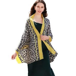 Womens Leopard Print Pashmina Shawl Jacquard Wraps Evening Wrap Long Spring😹